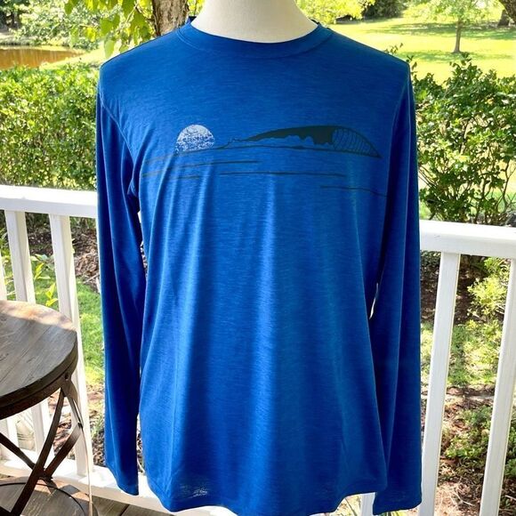Prana Long Sleeve Graphic Tee Shirt. Large. - Picture 5 of 5